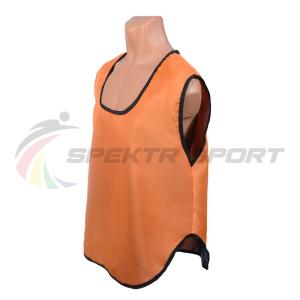 Купить Манишка футбольная односторонняя Spektr Sport оранжевая, р.36-40 в Кукморе 